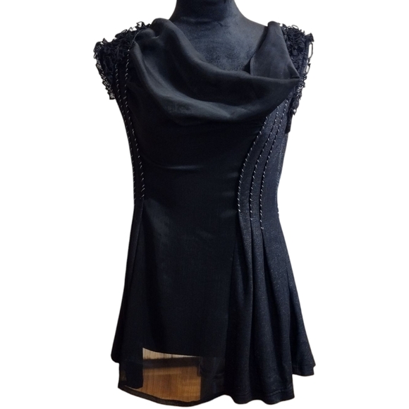 BKE BOUTIQUE Sheer Semi- See-Through Black Dress Size Medium! - Picture 1 of 12